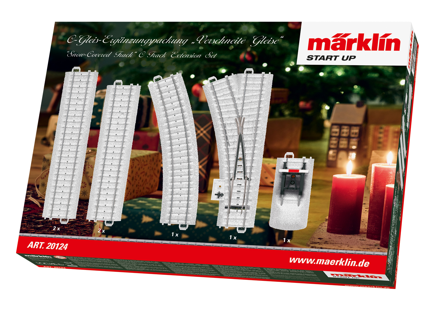 Märklin Start up – "Snow-Covered Track" C Track Extension Set Model train