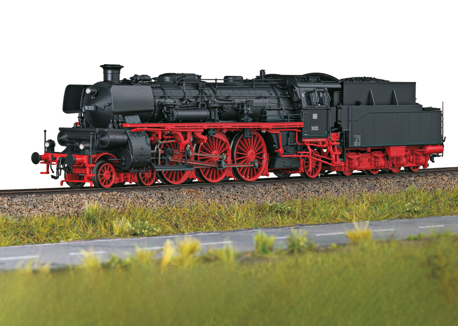 Steam Locomotive, Road Number 18 323 Model train